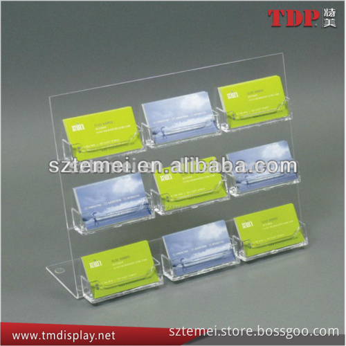 plastic unique desktop business card holder Multi-tiers name card holder set clear acrylic name card holder for business